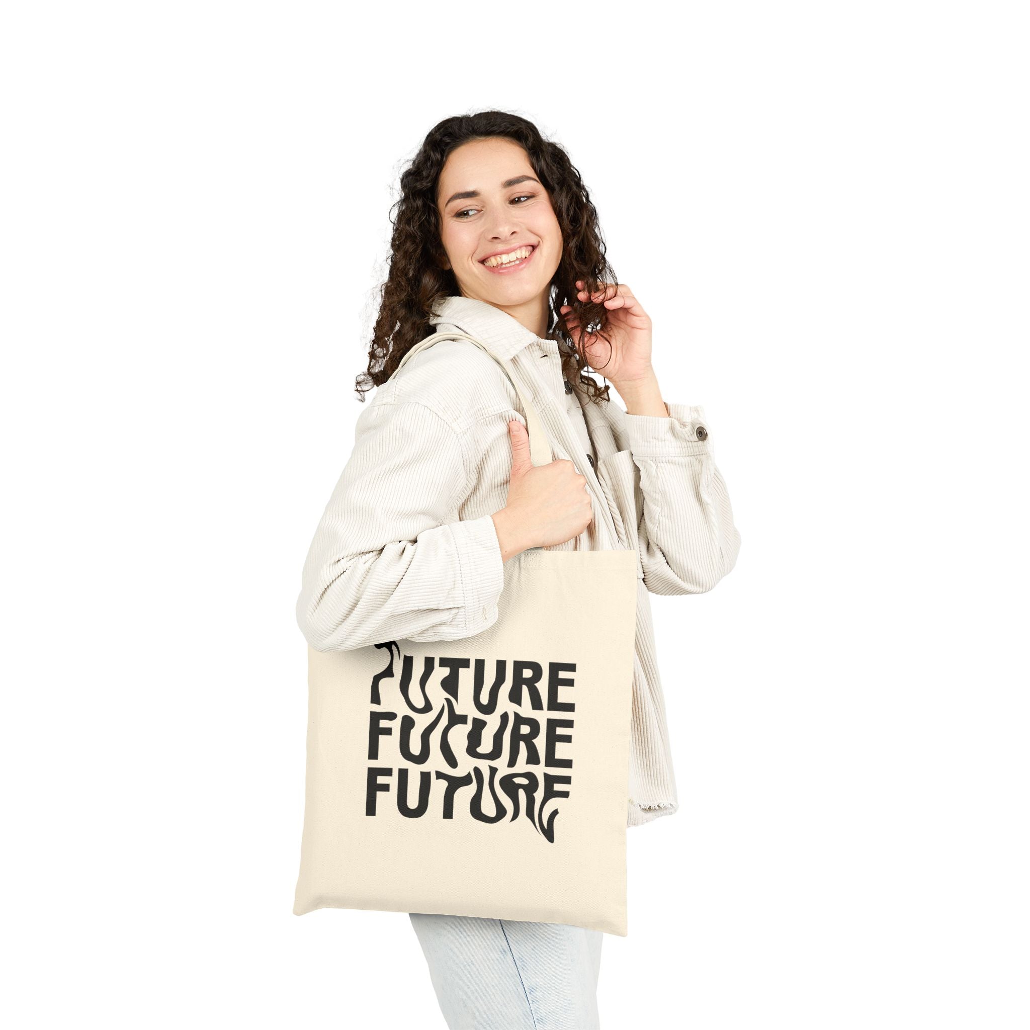 Eco-Friendly Cotton Tote Bag, Reusable Shopping Bag, Future